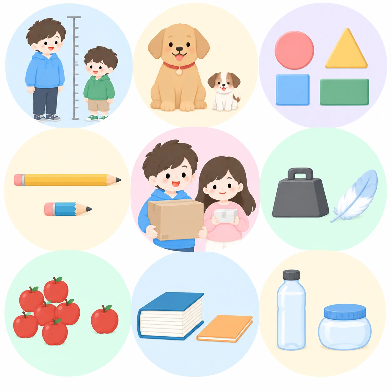 크기·모양·무게·수량